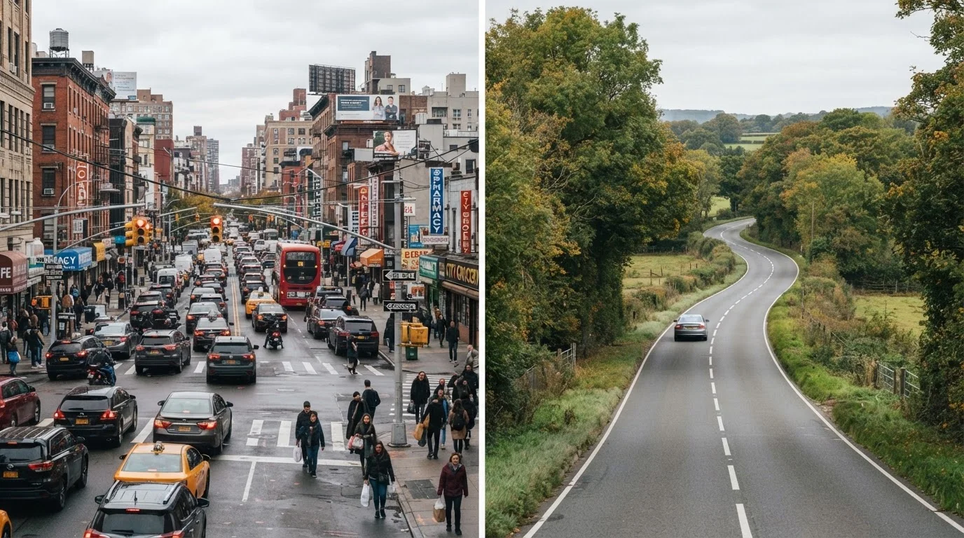 City Driving vs. Rural Driving: The Safety Risks That Differ Between Them