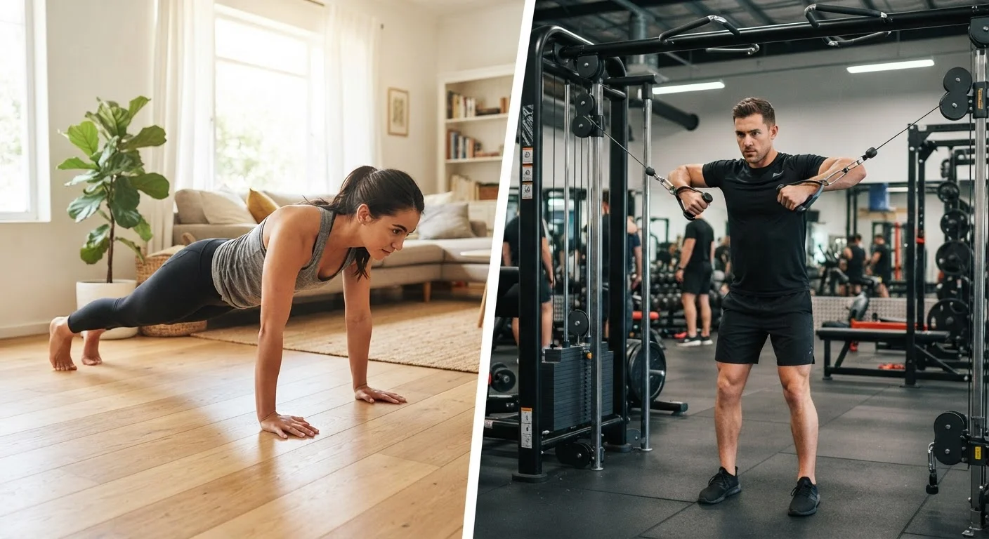Home Workouts vs. Gym Training: An Honest Side-by-Side