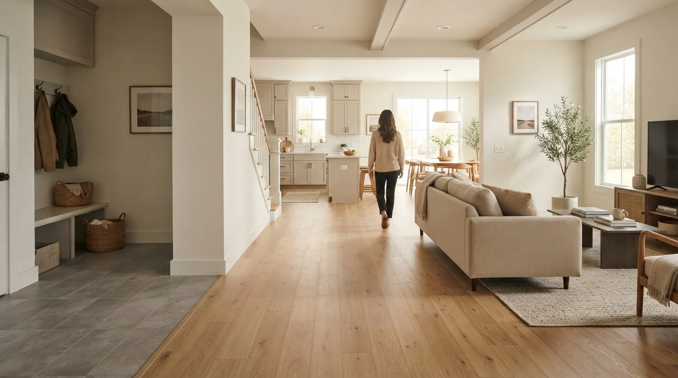 Tile, Luxury Vinyl Plank, and Hardwood: Flooring Materials Compared