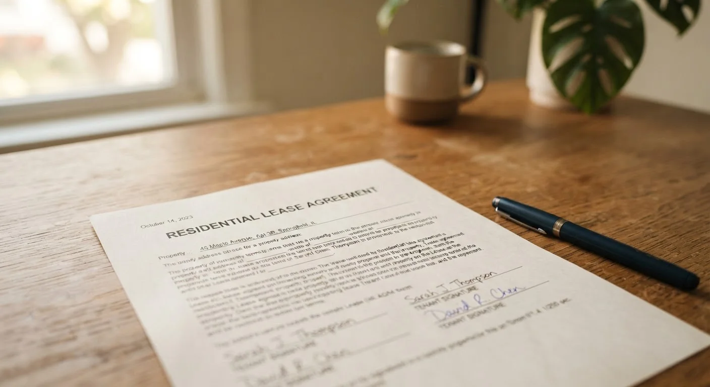 What a Residential Lease Actually Says — and What It Means for You